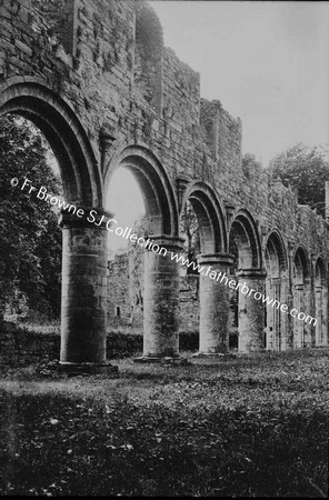 BOYLE ABBEY  SOUTH ARCADE OF NAVE FROM NORTH TRANCEPT